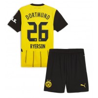 Borussia Dortmund Julian Ryerson #26 Fußballbekleidung Heimtrikot Kinder 2024-25 Kurzarm (+ kurze hosen)